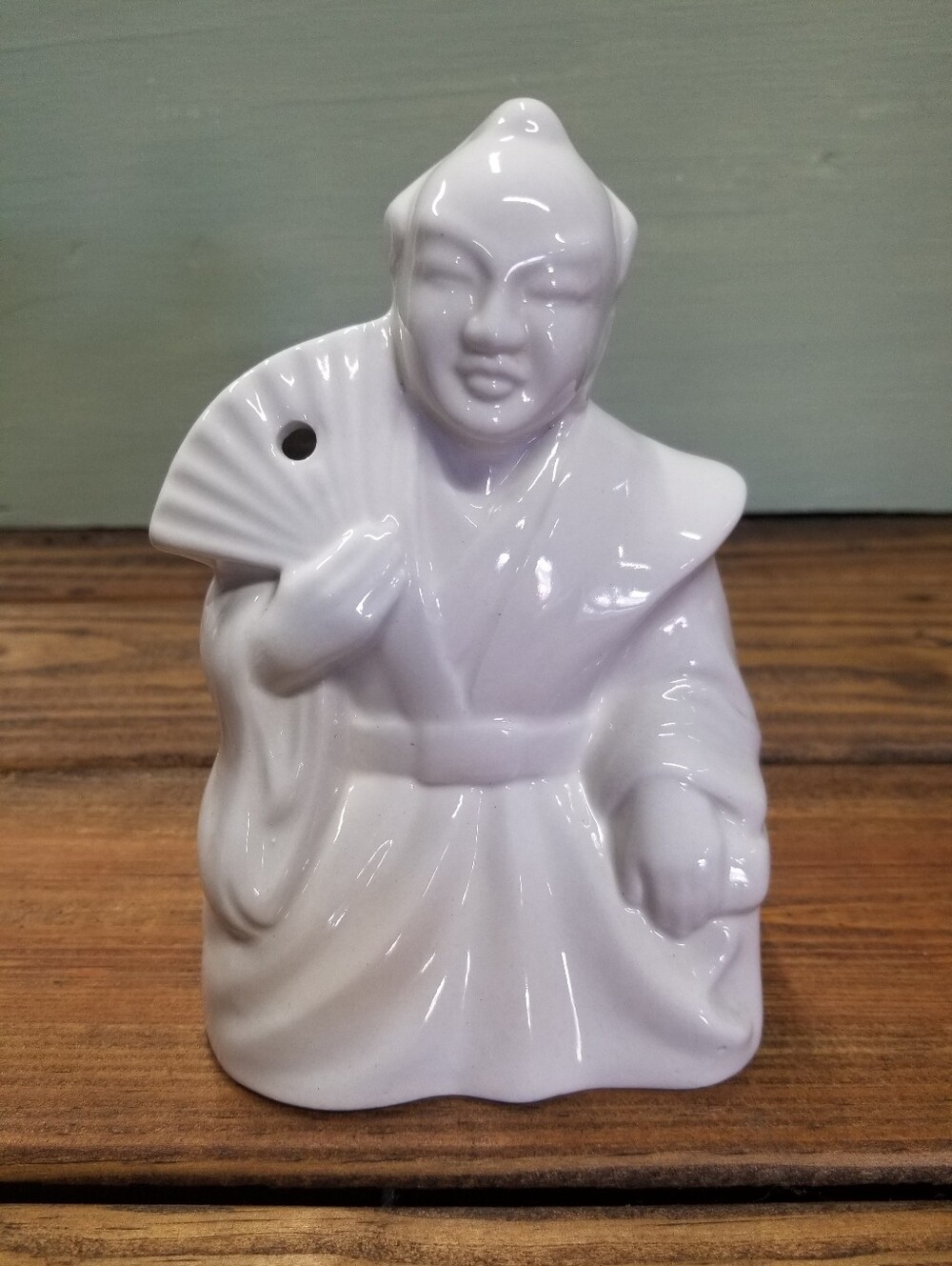 White Ceramic Samurai Tiki Cocktail Mug